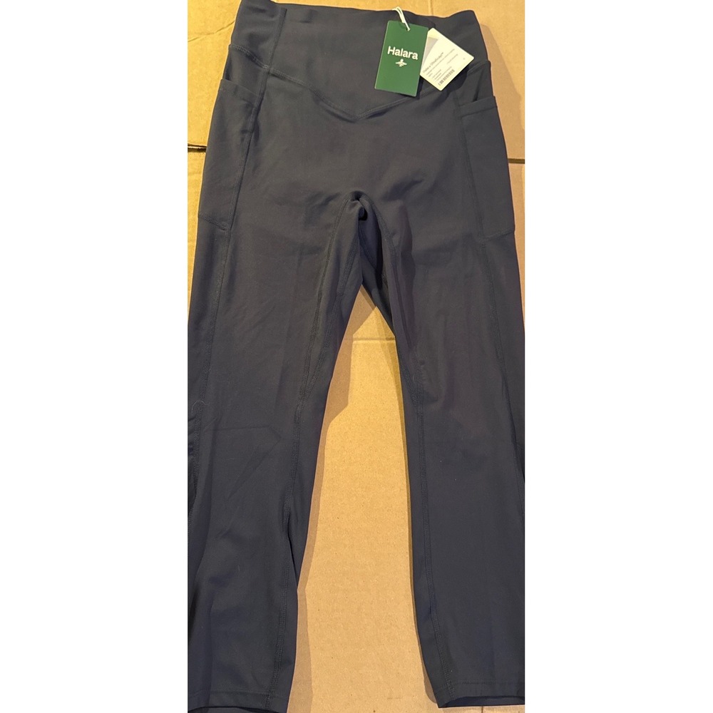 Halara Ultra Sculpt High Waisted Tummy Control Leggings Pockets Sz Small NWT